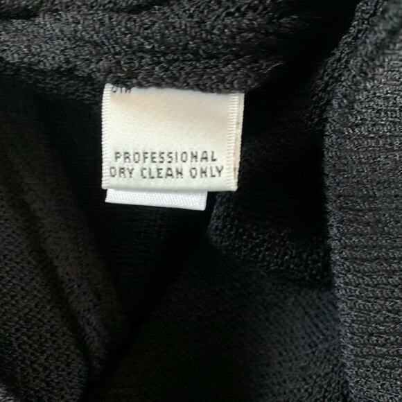 St. John Collection Santana Knit Flat Front Pants SP 07 GRP 1 Black Size 10 - Picture 11 of 12